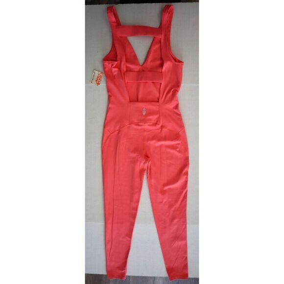 FP Movement OB1745676 Women's Sz L Neon Coral Never Better 1-Piece Jumpsuit - Picture 14 of 14